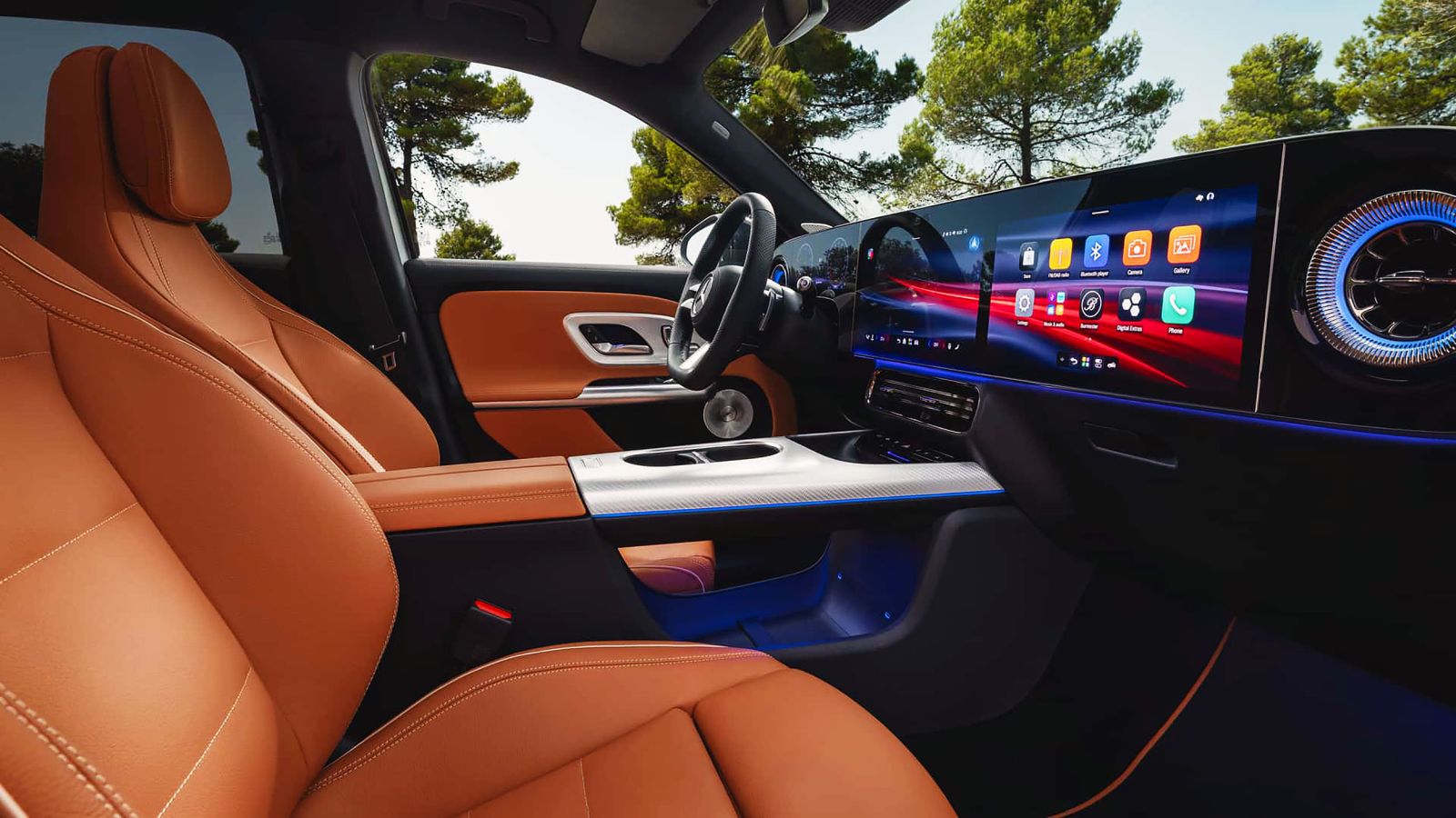 Mercedes-Benz GLB 2027 Interior Front Dashboard Infotainment Design