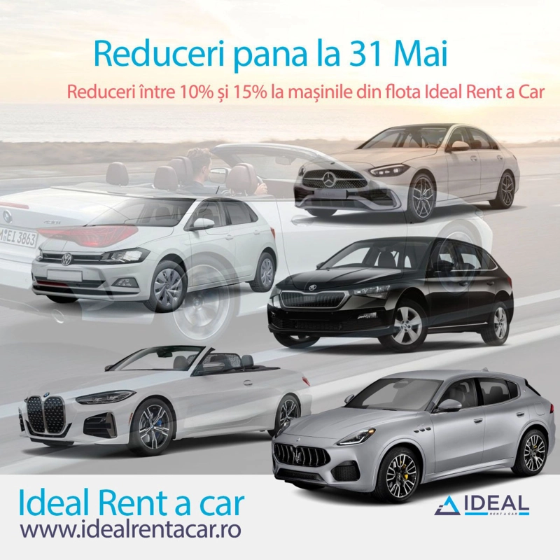 Ideal închirieri auto Cluj dă startul primăverii cu super reduceri la toate mașinile!