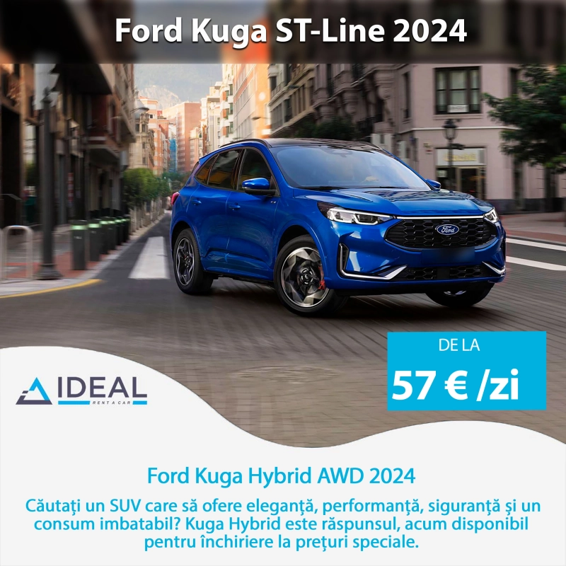 Oferta de Sfârșit de An: Noul Ford Kuga Hybrid 2024 ST-Line AWD