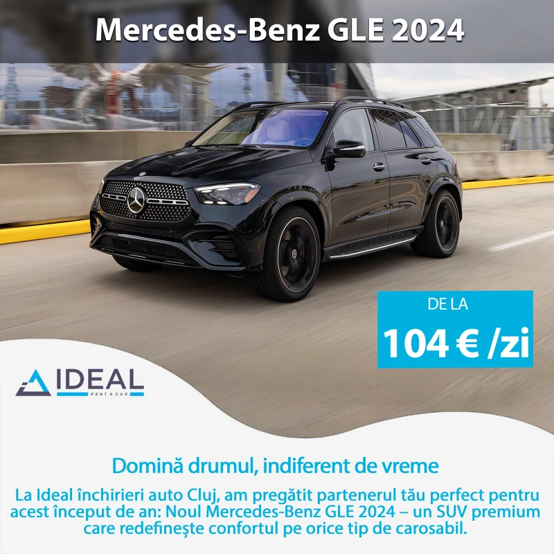 Închiriere Mercedes GLE 2024: Soluția ideală pentru vacanțe la munte și călătorii de afaceri