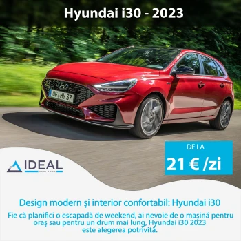 Hyundai i30 2023 in the autumn offer at Ideal rent a car Cluj