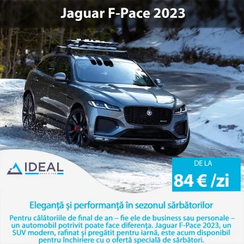 Holiday Elegance: Rent the 2023 Jaguar F-Pace SUV Diesel and All-Wheel Drive