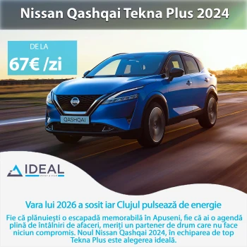 Nissan Qashqai 2024 de Închiriat la Cluj, Descoperă Oferta Specială de Vară 2026