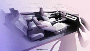 Skoda dezvăluie schițele pentru habitaclul noului PEAQ: Premieră absolută pentru marca cehă înaintea lansării mondiale